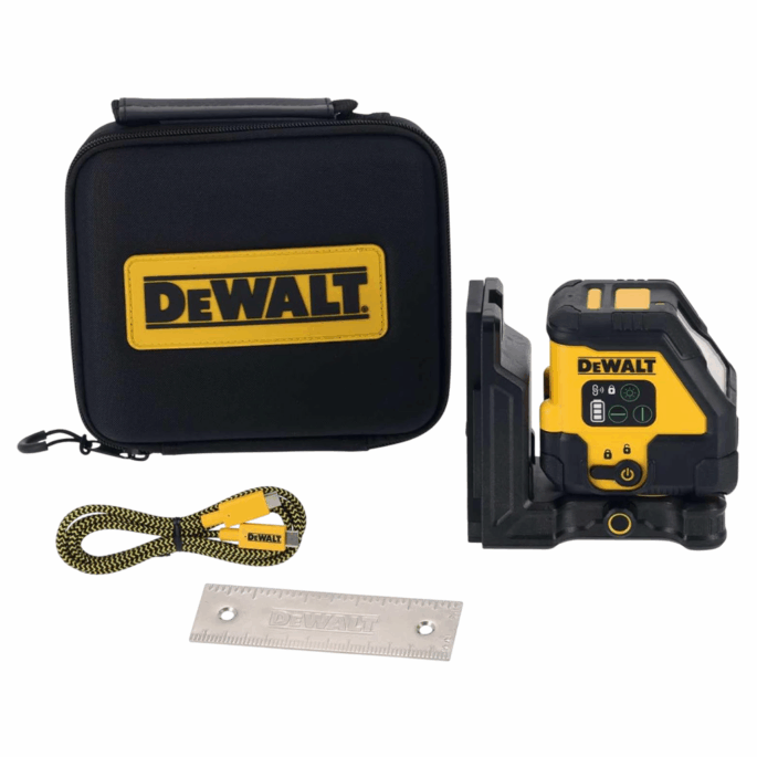 NIVEL A LASER VERDE 45M RECARREGAVEL USB DEWALT DCLE14201GB