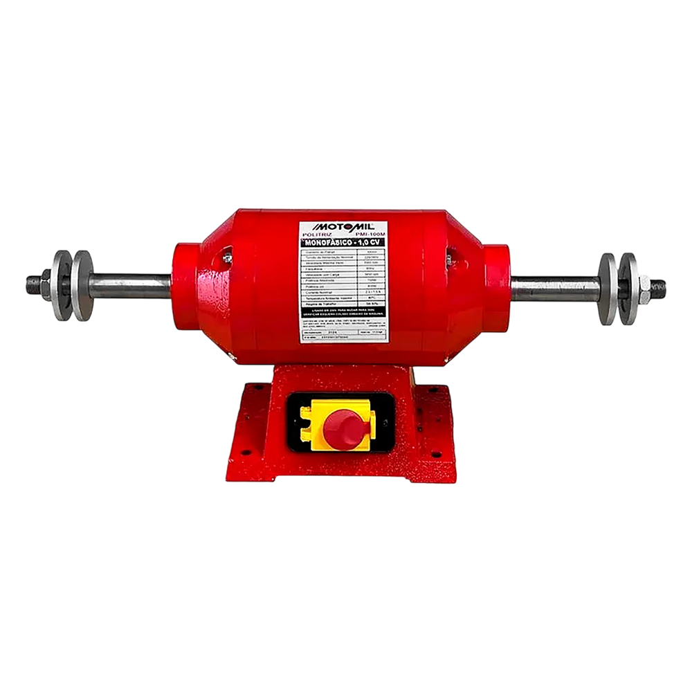 POLITRIZ DE BANCADA 1.0HP 0.75KW MONOFASICO 220V MOTOMIL PMI100M - Imagem 2