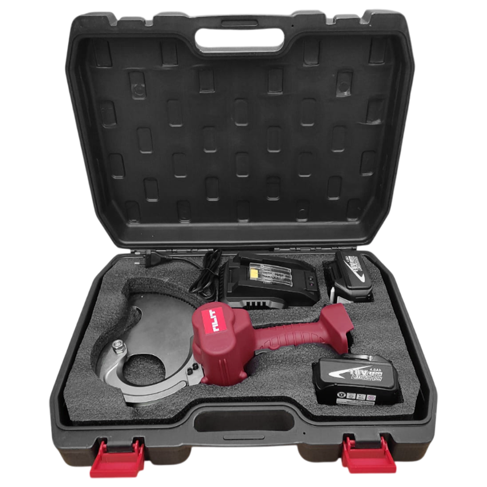 CORTADOR DE CABOS A BATERIA 18V RILIT EC-95M PARA CABO ATÉ 95MM - COM 02 BATERIA 4.0AH, CARREGADOR BIVOLT E MALETA - Imagem 2