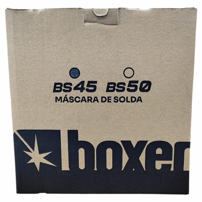 MASCARA DE SOLDA LENTE FIXA DIN 10 COM FLIP FRONTAL BOXER 7005013 BS45 - Imagem 3