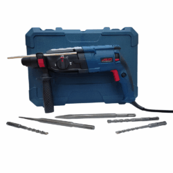 MARTELETE PERFURADOR E ROMPEDOR SDS-PLUS 28MM 850W 3.0 JOULES ARITA 2801SRE 2.7KG 220V COM PONTEIR, TALHADEIRA, BROCAS E MALETA
