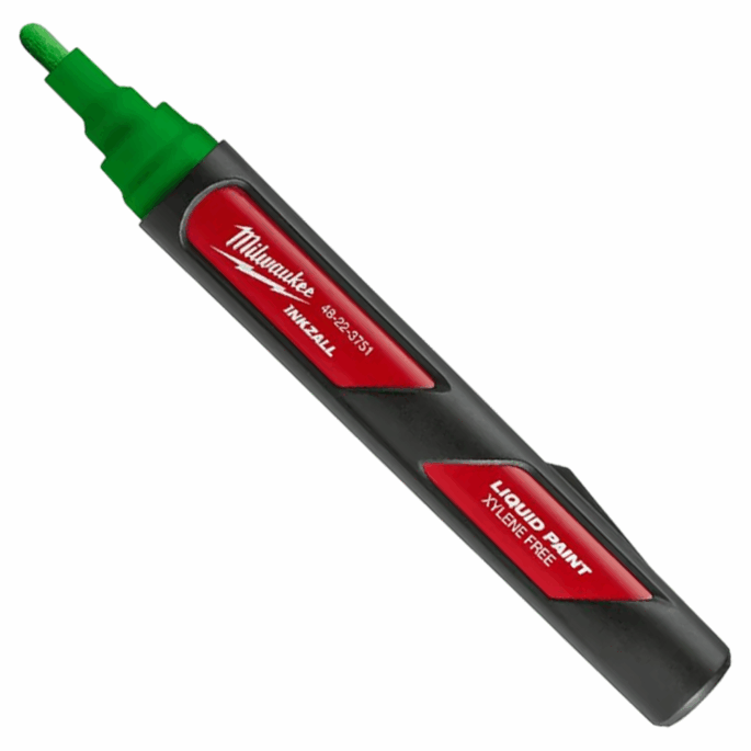CANETA PONTA MÉDIA LIQUIDO VERDE INKZALL MILWAUKEE 48-22-3751 - Imagem 2