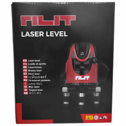 (ROBO) NIVEL A LASER LINHA VERDE A BATERIA RILIT COM 5 LINHAS - COM 01 BATERIA, CARREGADOR BIVOLT E MALETA