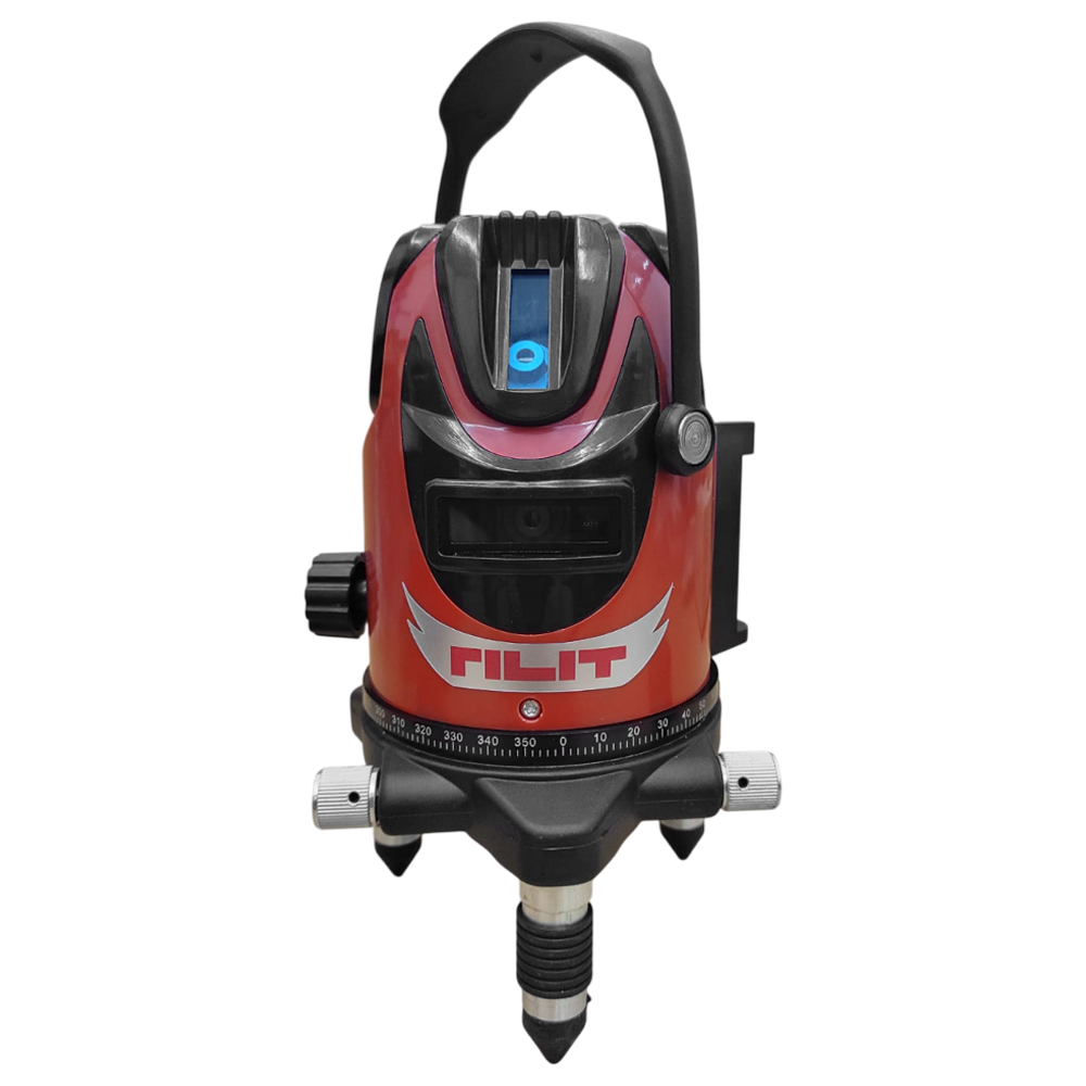 (ROBO) NIVEL A LASER LINHA VERDE A BATERIA RILIT COM 5 LINHAS - COM 01 BATERIA, CARREGADOR BIVOLT E MALETA - Imagem 4