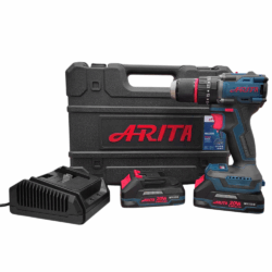 PARAFUSADEIRA/FURADEIRA DE IMPACTO 1/2" A BATERIA 20V ARITA AR-M1370PRO 70NM - COM 02 BATERIA 2.0AH, CARREGADOR BIVOLT E MALETA