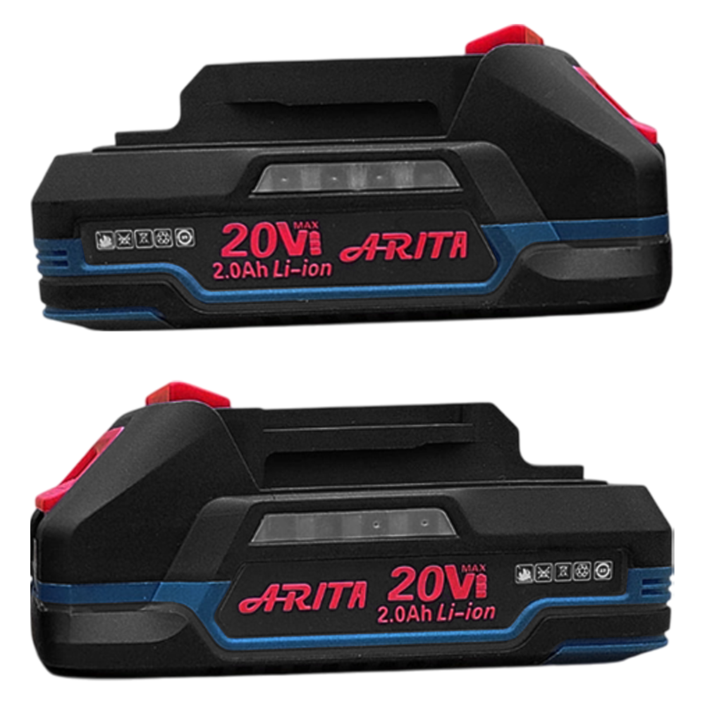 PARAFUSADEIRA/FURADEIRA DE IMPACTO 1/2" A BATERIA 20V ARITA AR-M1370PRO 70NM - COM 02 BATERIA 2.0AH, CARREGADOR BIVOLT E MALETA - Imagem 3
