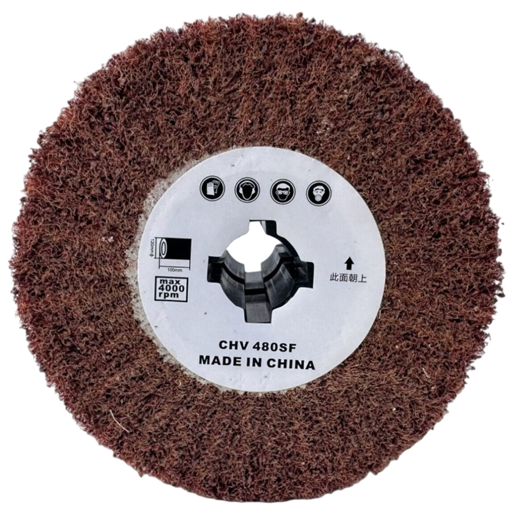 RODA PG MANTA ABRASIVA 100X120 VERMELHA PARA POLIDORA INOX ARITA DSN100 - CHV 480SF - Imagem 2