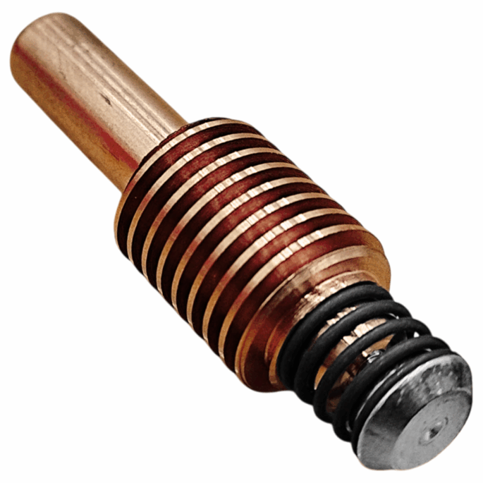 ELETRODO COM MOLA PLASMA P/ PMX65/85/105/HRT/HRTs/MRT 45A - 105A HYPERTHERM 220842 - Imagem 2