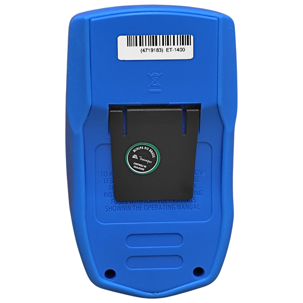 MULTIMETRO DIGITAL MINIPA ET-1400 DISPLAY TESTE DIODO CORRENTE - Imagem 2