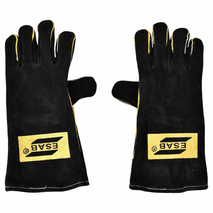 LUVA DE SOLDAGEM HEAVY DUTY PRETA MD BLACK ESAB 0748062 - Imagem 3