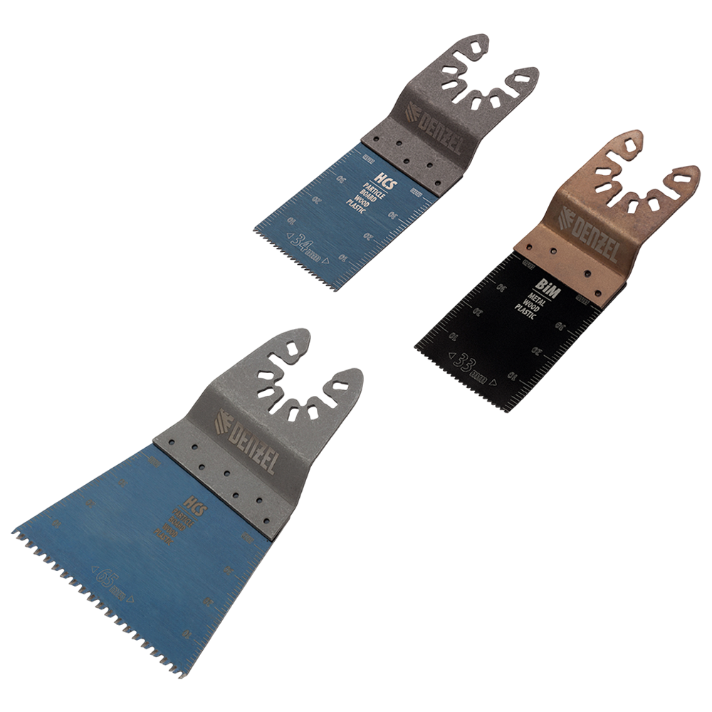 JOGO DE LÂMINA PARA MULTICORTADORA PARA METAL E MADEIRA COM 03 PEÇAS DENZEL 78240355