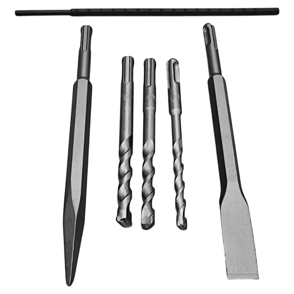 MARTELETE PERFURADOR E ROMPEDOR SDS-PLUS 28MM 4.2KG 900W RILITT 20D101 220V - COM 3 BROCAS, PONTEIRO, TALHADEIRA E MALETA - Imagem 3