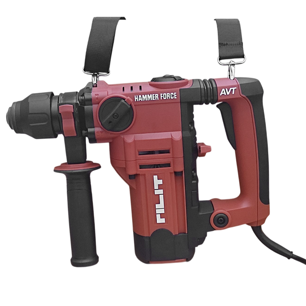 MARTELETE PERFURADOR E ROMPEDOR SDS-PLUS 28MM 4.2KG 900W RILITT 20D101 220V - COM 3 BROCAS, PONTEIRO, TALHADEIRA E MALETA - Imagem 2