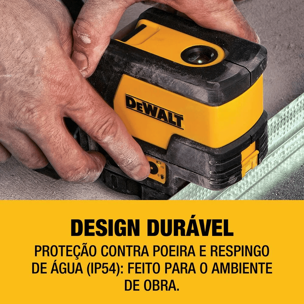 NIVEL A LASER COMBINADO LINHA E PRUMO VERDE 30M - DEWALT DW0822CG - Imagem 5