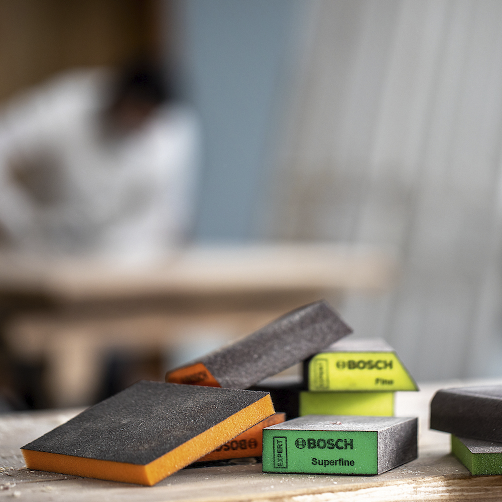 ESPONJA ABRASIVA BOSCH 2608901174 COM 3 PEÇAS EXPERT 69X97X26MM S470 - Imagem 6