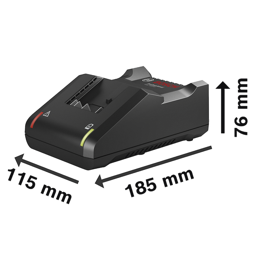 KIT COM 2 BATERIAS 4.0AH 18V(GBA18V 4.0AH 1600Z00038) + CARREGADOR BIVOLT GAL18V40(1600A028TY) BOSCH 1600A02RM8 - Imagem 5