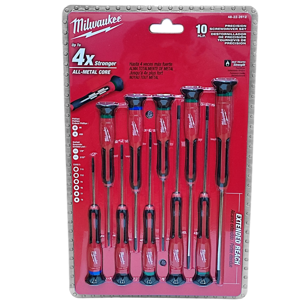 JOGO CHAVE TORX DE PRECISÃO COM 10 PEÇAS MILWAUKEE 48-22-2612