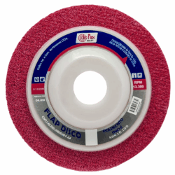 DISCO FLAP POLIMENTO INOX 115X22MM MEDIO (VERMELHO) DISFLEX 09010
