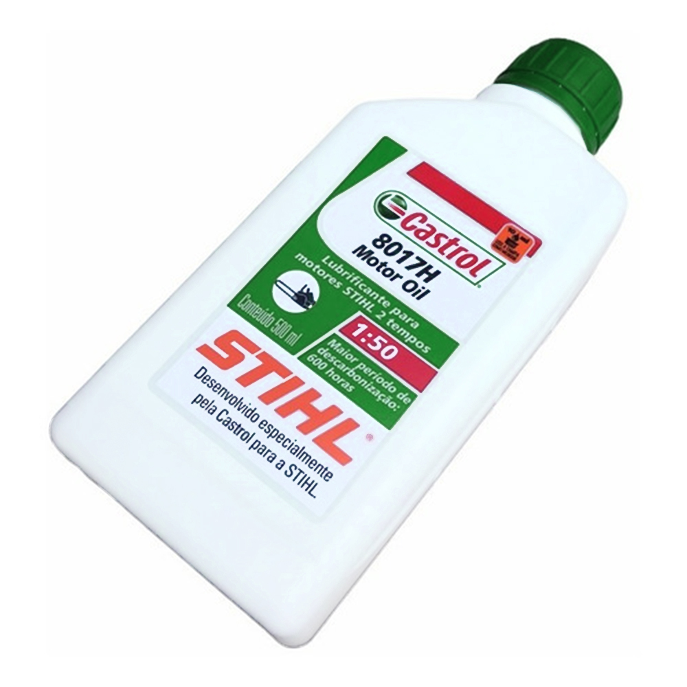 OLEO LUBRIFICANTE PARA MOTOR 2 TEMPOS STIHL 0781-389-3004 8017H 500ML - Imagem 2