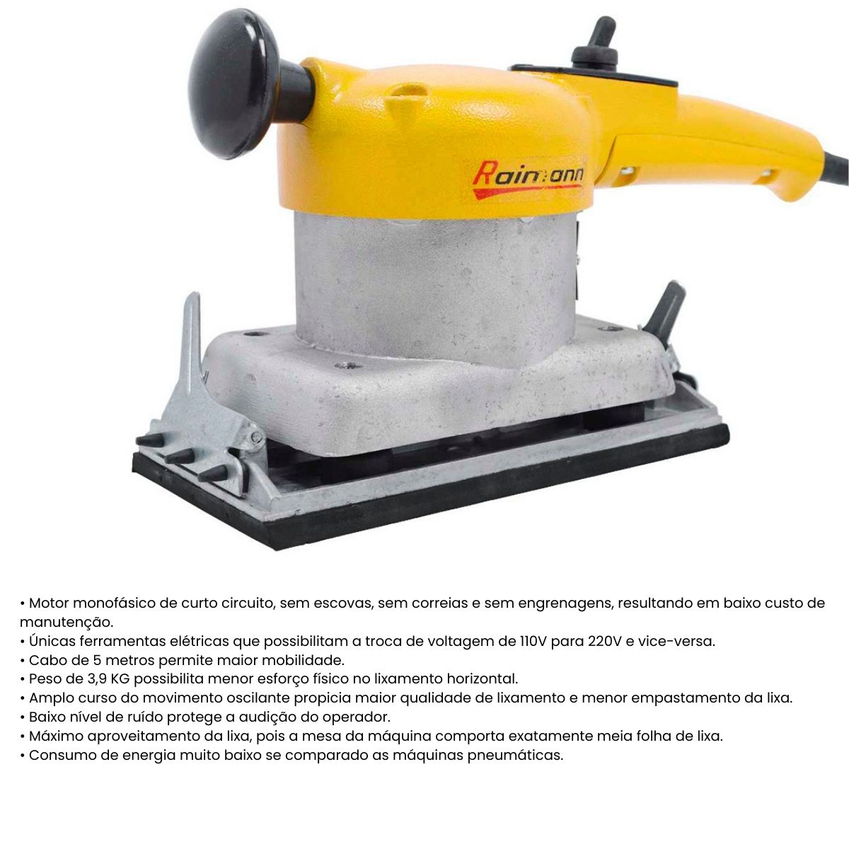 LIXADEIRA ORBITAL RAIMANN RTS1 200 WATTS MR1A - Imagem 2