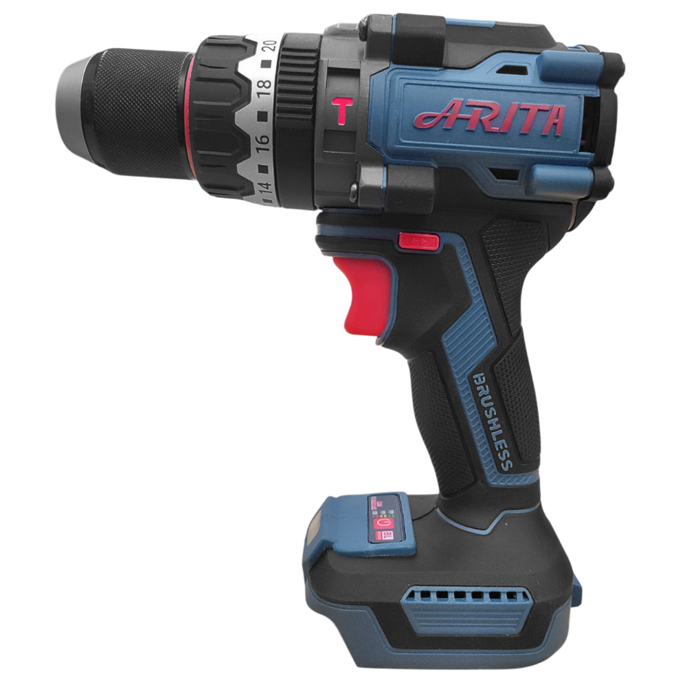 PARAFUSADEIRA/FURADEIRA DE IMPACTO 1/2" A BATERIA 20V ARITA ART13160 160NM - COM 02 BATERIA 4.0AH, CARREGADOR BIVOLT E MALETA - Imagem 2