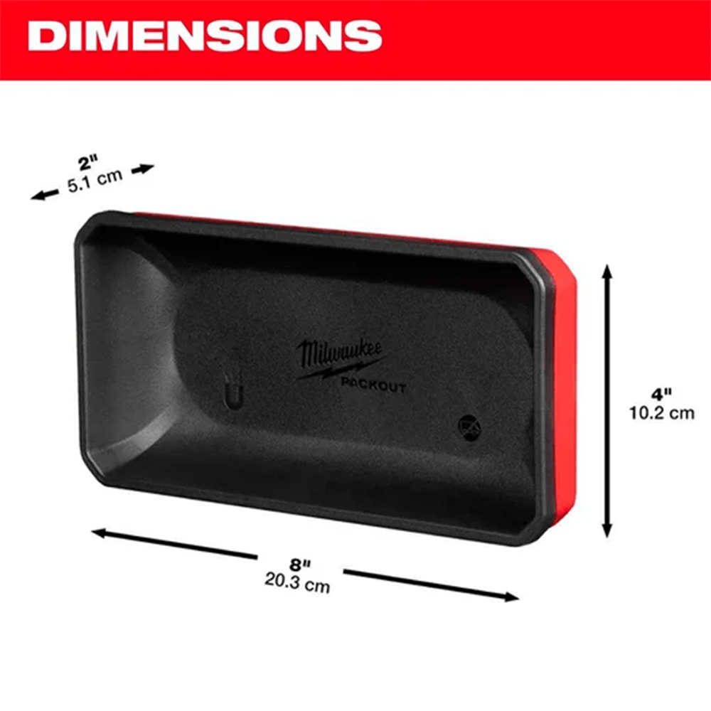 RECIPIENTE RETANGULAR PACKOUT MAGNÉTICO MILWAUKEE 48-22-8071 - Imagem 4
