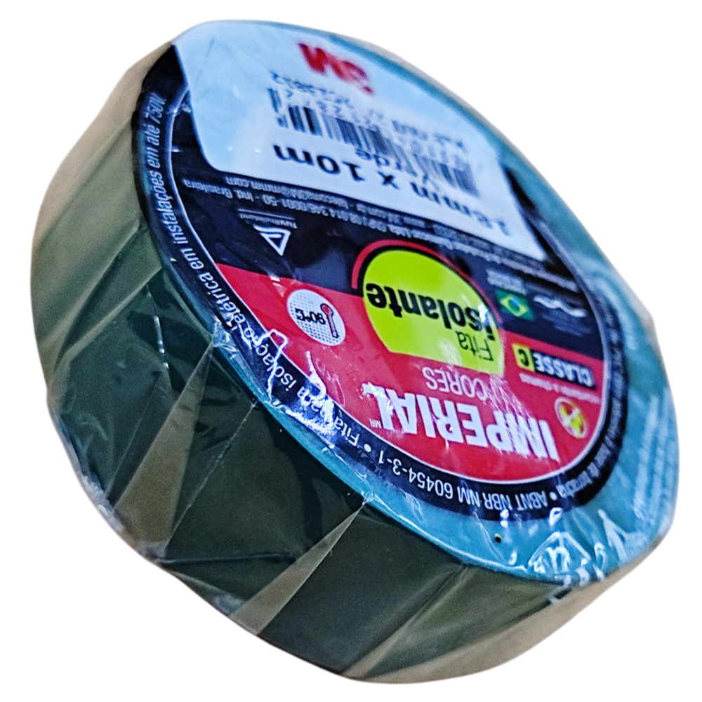FITA ISOLANTE IMPERIAL VERDE 18MMX10 3M HB004298061 - Imagem 2