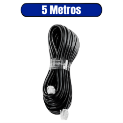 EXTENSÃO DE TELEFONE PLG/PLUG 4VV 5M PRETO INTERNEED 000747