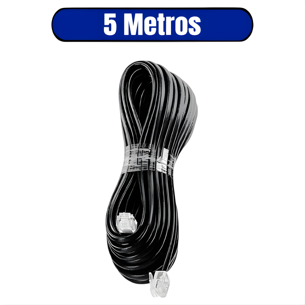 EXTENSÃO DE TELEFONE PLG/PLUG 4VV 5M PRETO INTERNEED 000747