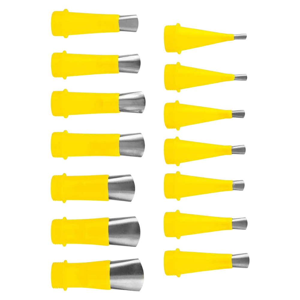 BICOS INOX PARA APLICADOR DE SILICONE COM 18 PEÇAS VONDER 3599005030 - Imagem 3