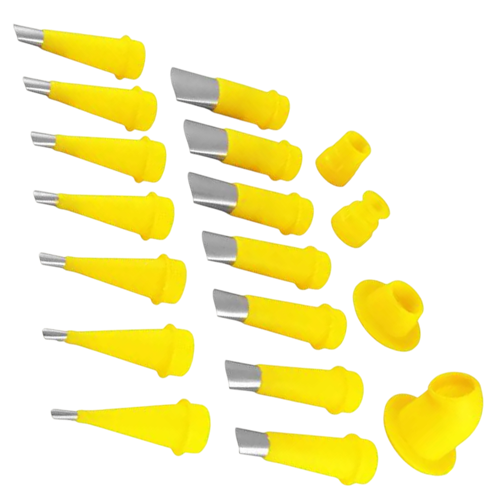 BICOS INOX PARA APLICADOR DE SILICONE COM 18 PEÇAS VONDER 3599005030 - Imagem 2