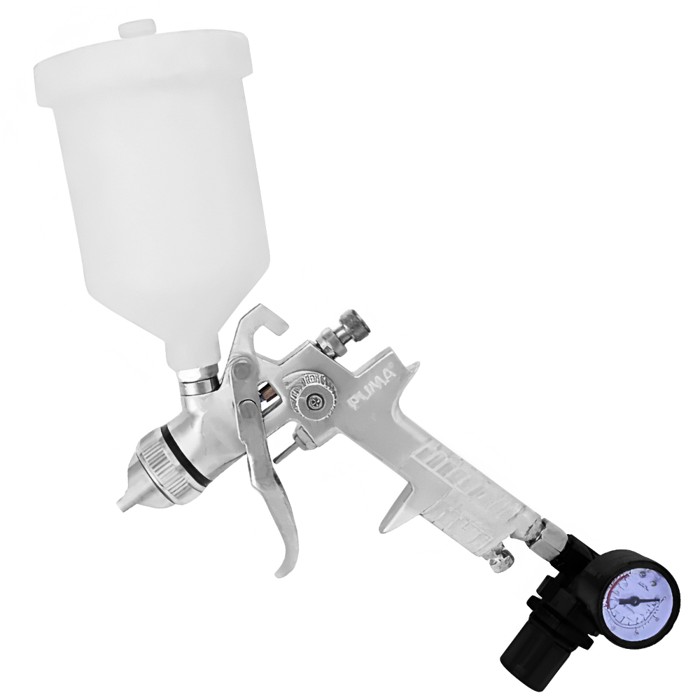 KIT COM 02 PISTOLAS DE PINTURA GRAVIDADE AS1001P 125ML 1.2  E AS1105P 600ML 1.4 PUMA AS1017G - Imagem 3
