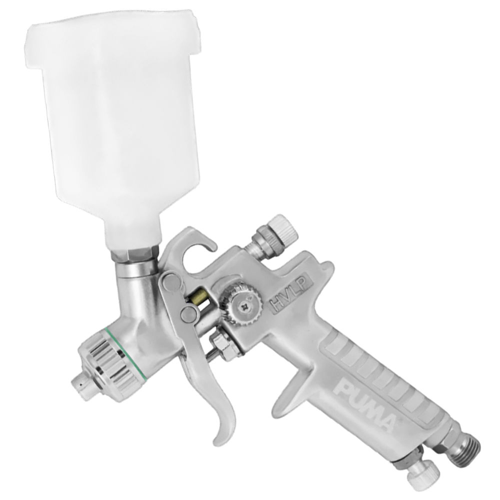 KIT COM 02 PISTOLAS DE PINTURA GRAVIDADE AS1001P 125ML 1.2  E AS1105P 600ML 1.4 PUMA AS1017G - Imagem 2
