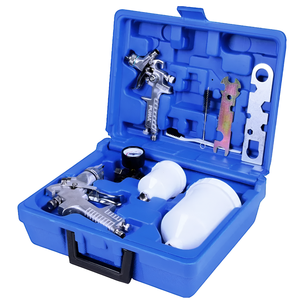 KIT COM 02 PISTOLAS DE PINTURA GRAVIDADE AS1001P 125ML 1.2  E AS1105P 600ML 1.4 PUMA AS1017G