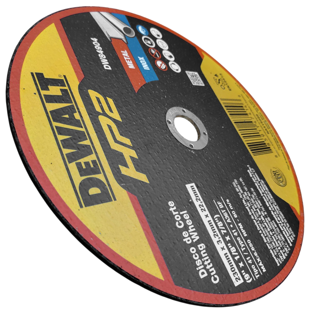 DISCO DE CORTE DEWALT DW84904 230X3.0X22.22 (9X1/8X7/8) INOX HP2 - Imagem 4