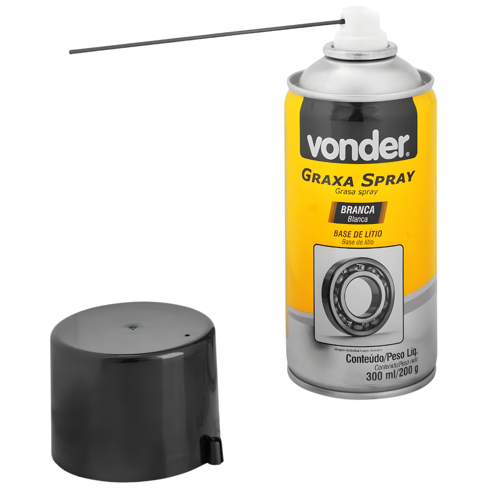 GRAXA SPRAY BRANCA 200G/300ML VONDER 5125300200 - Imagem 3