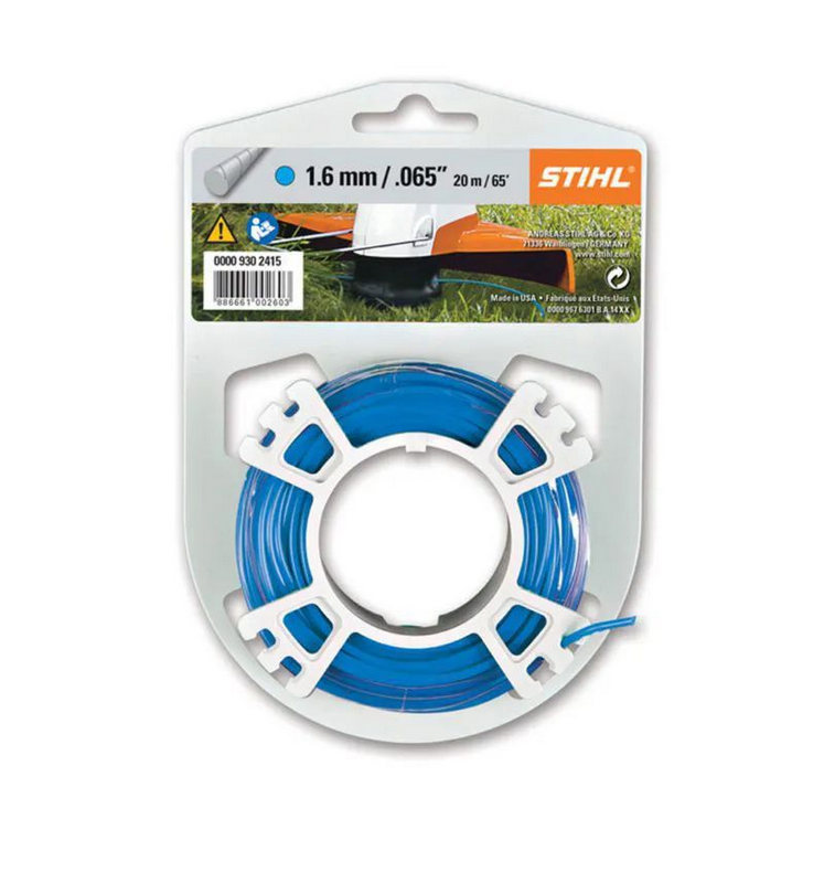 0000-930-2415 FIO DE NYLON REDONDO SILICONE 1.60MM x 19M STIHL P/ FSA45/56