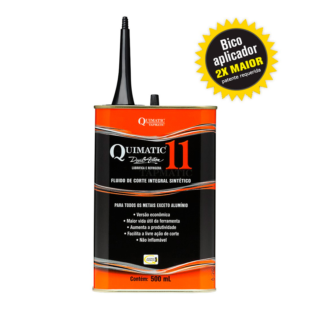FLUIDO DE CORTE PARA TODOS TIPOS DE METAIS TIPO11 QUIMATIC TAPMATIC AJ1 - 500ML - Imagem 2