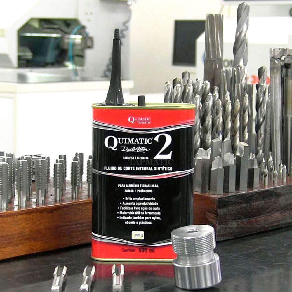 FLUIDO DE CORTE PARA ALUMINIO TIPO2 QUIMATIC TAPMATIC AG1 - 500ML - Imagem 2