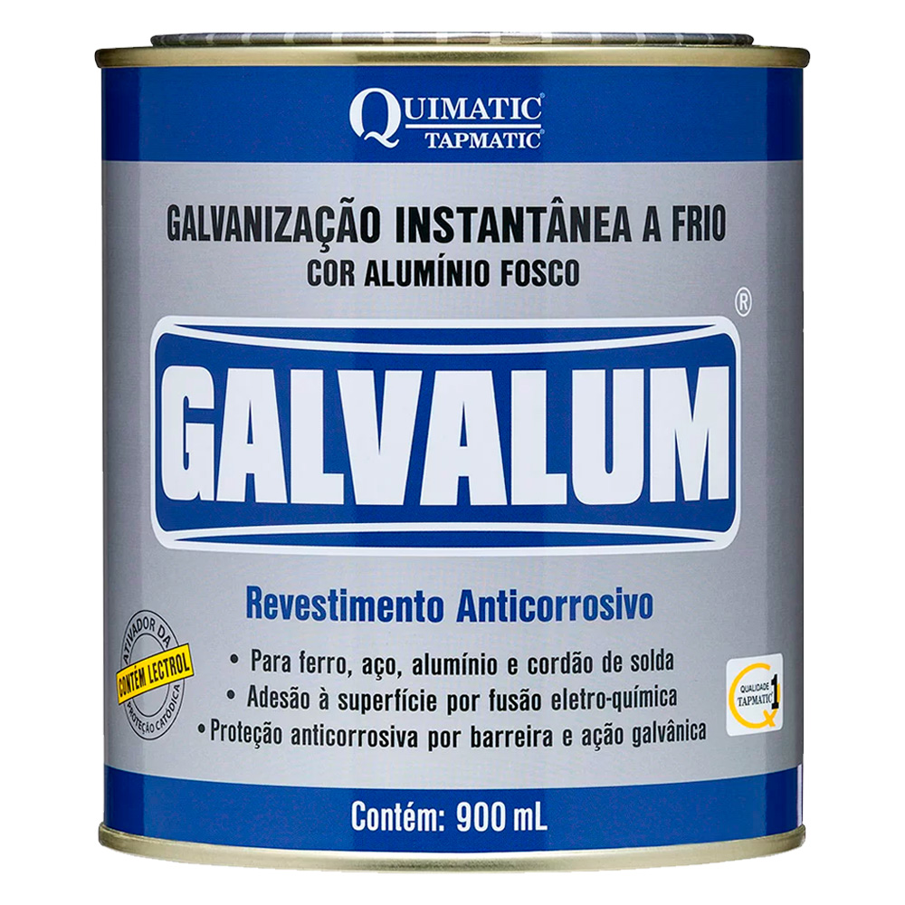 GALVANIZACAO INSTANTANEA A FRIO GALVALUM LATA 900ML QUIMATIC TAPMATIC DA2