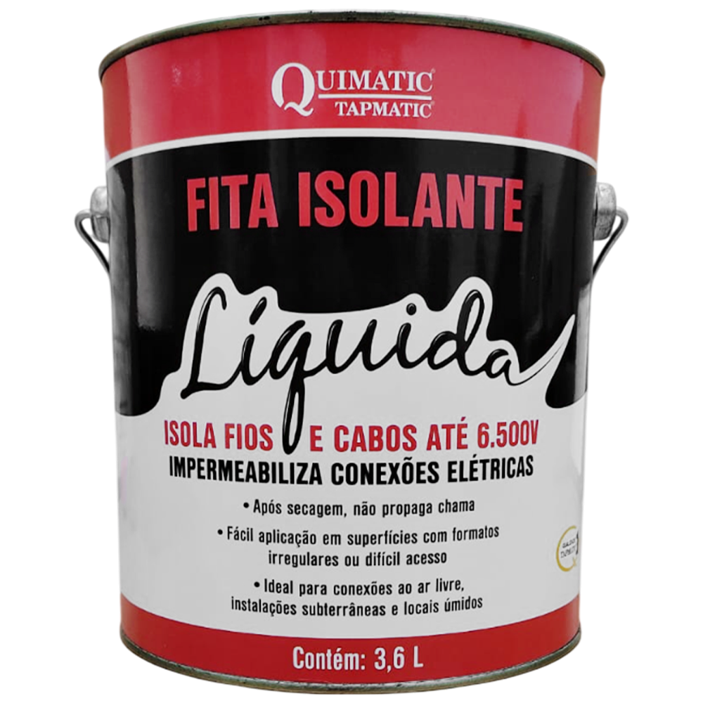 FITA ISOLANTE LÍQUIDA INCOLOR 3.6L QUIMATIC TAPMATIC BI3
