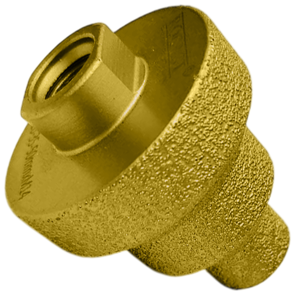 REBOLO DIAMANTADO PARA CHANFRO - ESCALONADO 20-35-50 MM ROSCA M14 ROCAST 254,0016 - Imagem 2