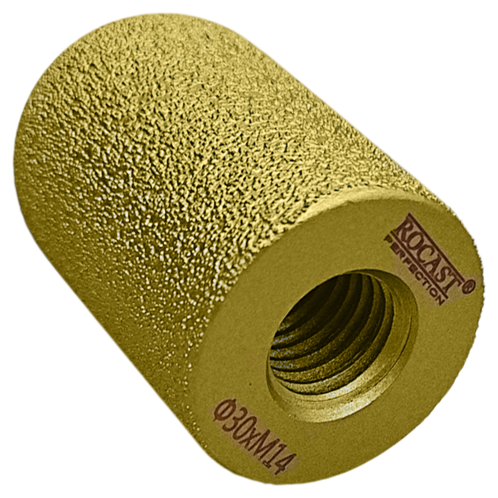 REBOLO DIAMANTADO PARA CHANFRO - PONTA REDONDA 30-50 MM ROSCA M14 ROCAST 254,0015 - Imagem 2