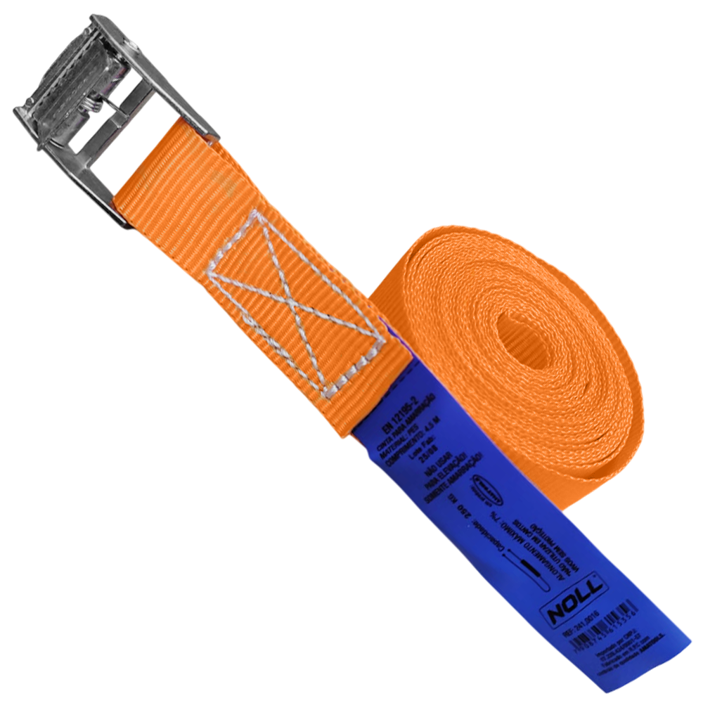 CINTA PARA AMARRAÇÃO DE CARGA COM PRESILHA NOLL 241,0016 250KG X 4.5 METROS - Imagem 2
