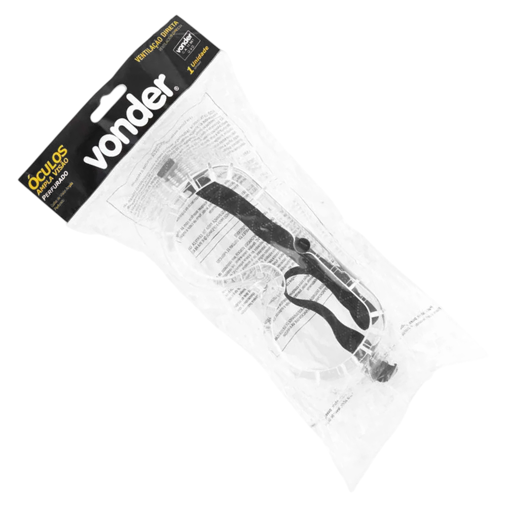 ÓCULOS AMPLA VISÃO PERFURADO INCOLOR VONDER 7041050000 - Imagem 3