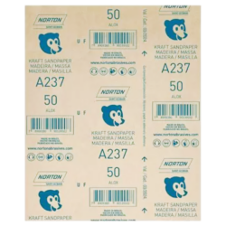 FOLHA DE LIXA MADEIRA NORTON 5539503040 A237 GRÃO 50