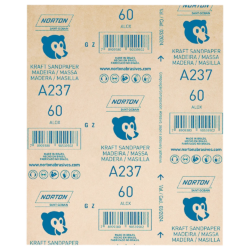 FOLHA DE LIXA MADEIRA NORTON 5539503041 A237 GRÃO 60