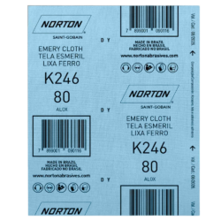 FOLHA DE LIXA FERRO NORTON 66261199786 K246 GRÃO 80