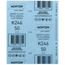 FOLHA DE LIXA FERRO NORTON 66261199784 K246 GRÃO 50