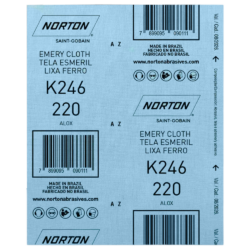 FOLHA DE LIXA FERRO NORTON 5539503261 K246 GRÃO 220